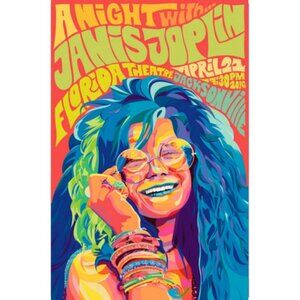 A Night With Janis Joplin Concert Poster 13"x19"